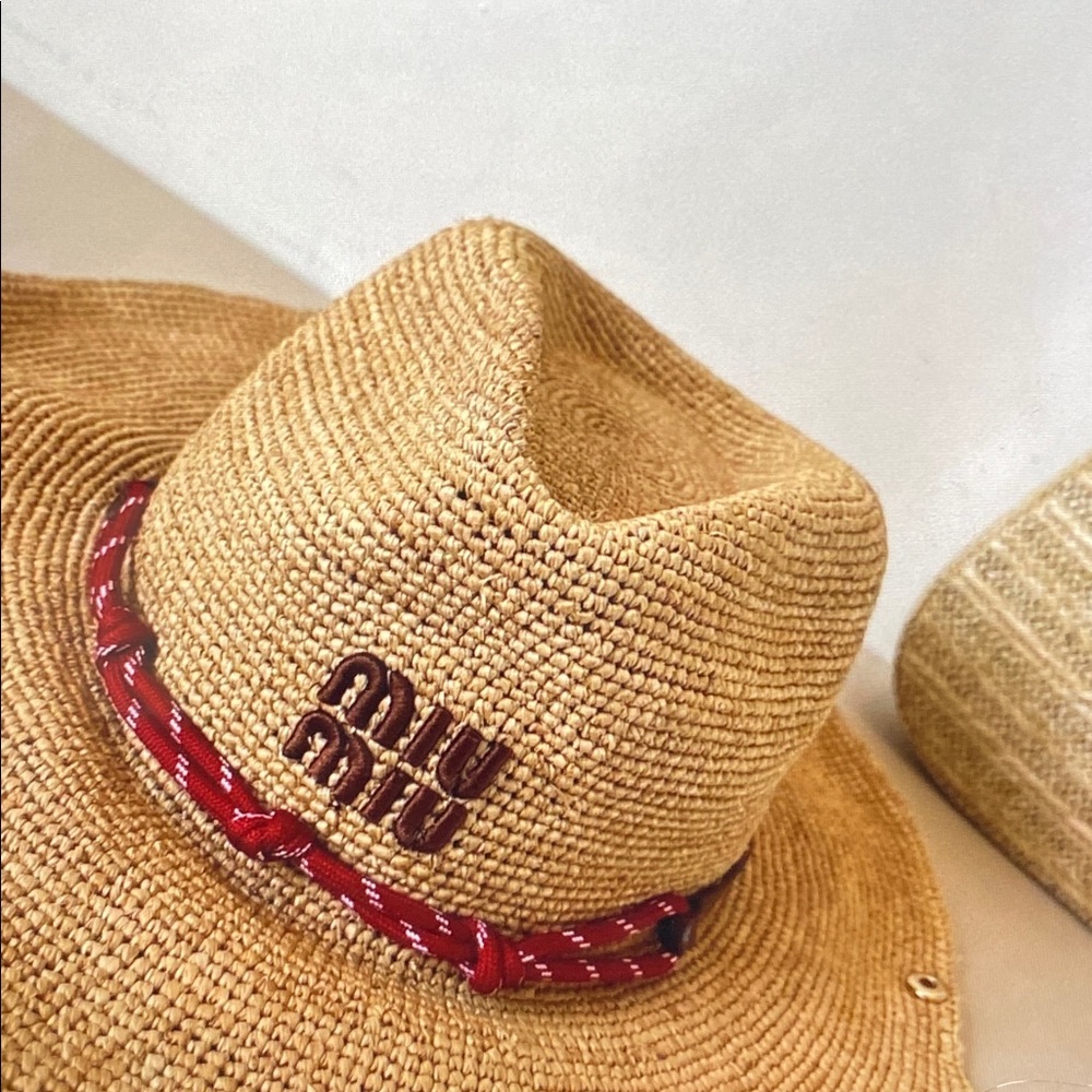 Classic Miu Miu Sun Straw Hat - Picture 7 of 8